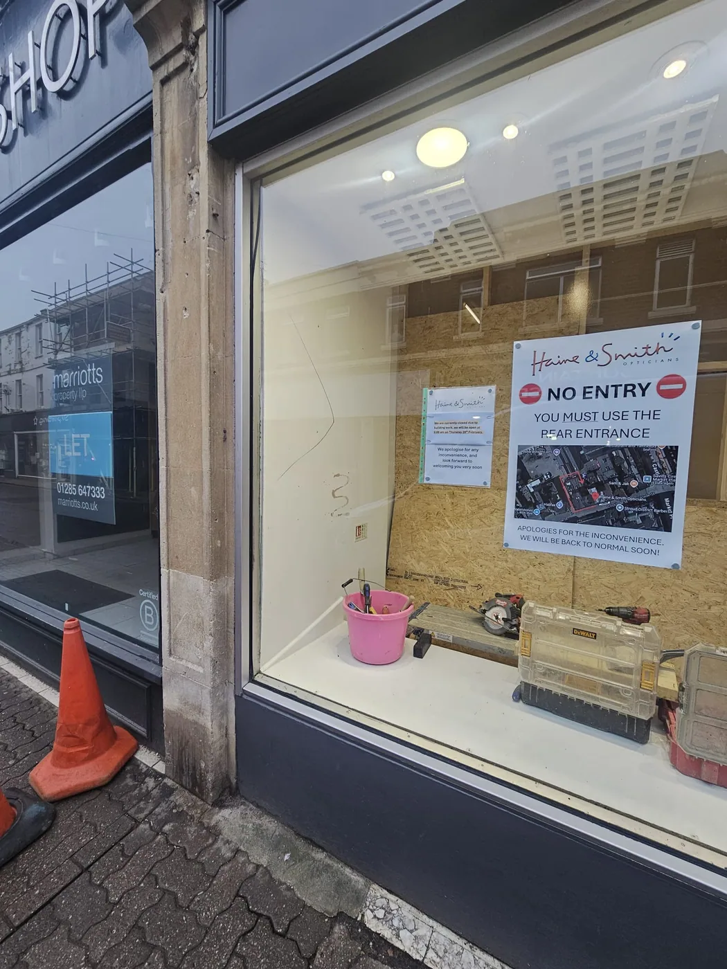 Completed commercial shopfront installation by Shopfronts and Shutters UK