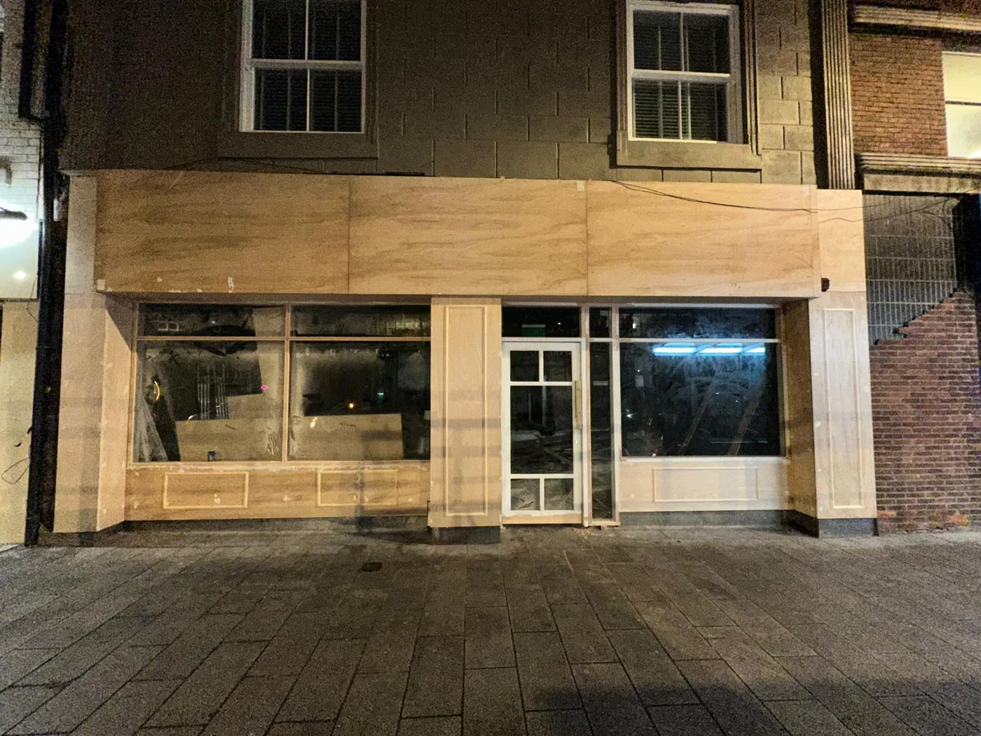 Completed commercial shopfront installation by Shopfronts and Shutters UK